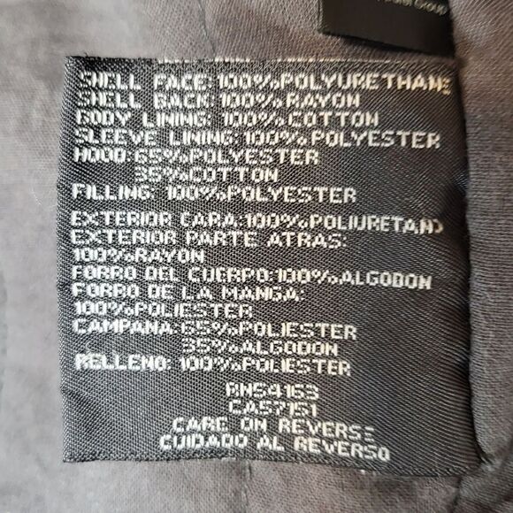 Kenneth Cole Men's Faux Leather Jacket With Hood - Picture 6 of 8